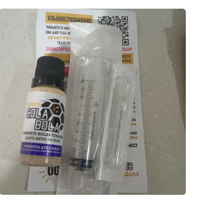 Cliente satisfeito com conserto de bola usando Cola Bola - 2