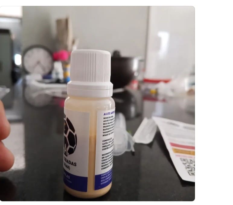 Cliente satisfeito com conserto de bola usando Cola Bola - 3